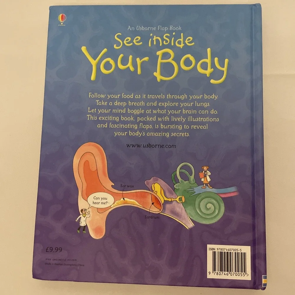 See Inside Your Body Large Board book With Educational‎ Information And Flaps